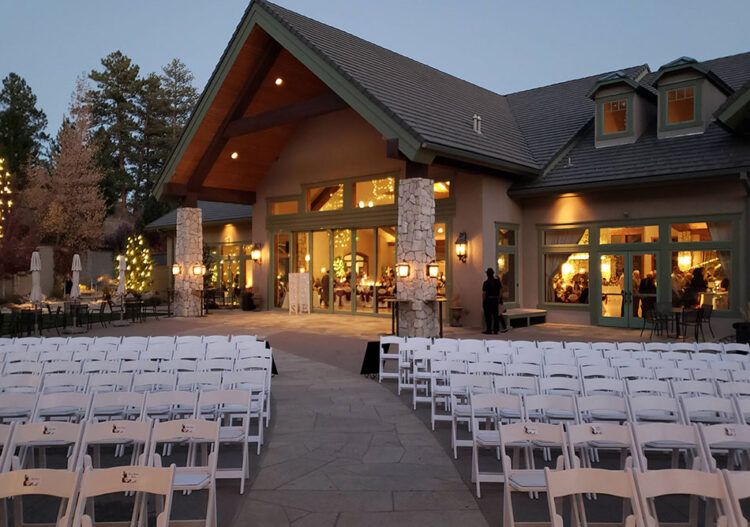 Cielo at Castle Pines at Night Seating for Wedding