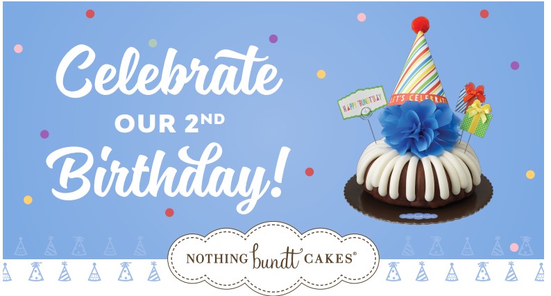 Celebrate our 2nd Birthday! Nothing Bundt Cakes