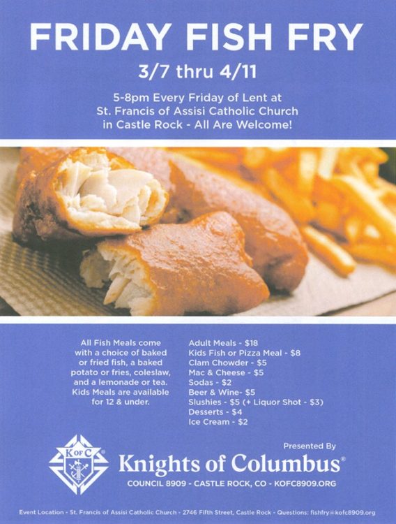 Friday Fish Fry Lent